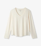 Little Blue House Cream Women's Long Sleeve Tee in a Bag