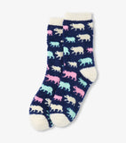 Little Blue House Fuzzy Socks