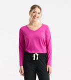 Little Blue House Women's Rose Violet Long Sleeve Tee In A Bag