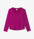 Little Blue House Women's Rose Violet Long Sleeve Tee In A Bag