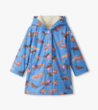 Hatley Girls Tinsel Horses Sherpa Lined Splash Jacket