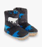 Hatley Silhouette Fuzzy Fleece Slippers