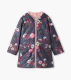 Hatley Girls Fall Floral Peplum Rain Jacket