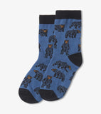 Little Blue House Wild Bears Kids Crew Socks