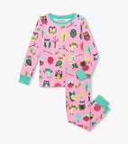 Little Blue House Owl Girls Pajama Set