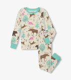 Little Blue House Forest Creatures Kids Pajama Set
