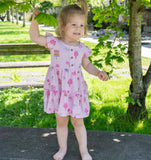 Silkberry Bamboo Flutter Sleeve Tiered Dress with Bloomer