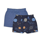 Silkberry Bamboo Underwear Shorts 2 pack (Lost in Space/Galactic Blue)