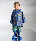 Hatley Baby & Toddler Boys Dino Party Button-Up Rain Jacket
