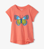 Hatley Girls Butterfly Tie Front T-Shirt