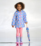 Hatley Girls Faded Suns Zip-Up Rain Jacket