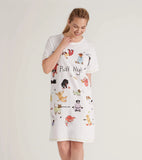 Little Blue House Ruff Night Women's Sleepshirt