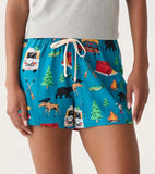 Little Blue House Retro Camping Women’s Sleep Short