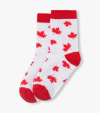 Little Blue House Maple Leafs Kids Crew Socks