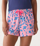 Hatley Pink Batik Flowers PJ Shorts In A Bag