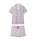 Hatley Garden Floral Button Down Short PJ Set In A Bag