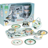 Vilac Dinette 14 Pieces Musical Tin Tea Set