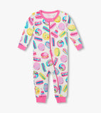 Hatley Baby Girls Macaron Bamboo Coverall