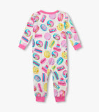 Hatley Baby Girls Macaron Bamboo Coverall