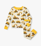 Hatley Boys Construction Trucks Bamboo Pajama Set