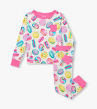 Hatley Girls Macaron Bamboo Pajama Set