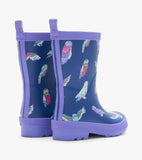 Hatley Girls Colourful Owls Matte Rain Boots