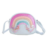 The Find Peaks Cute Rainbow Heart Kids Shoulder Bag