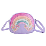 The Find Peaks Cute Rainbow Heart Kids Shoulder Bag
