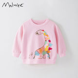 The Find Peaks Animal Print Long Sleeve Pullover Sweatshirt For Girls