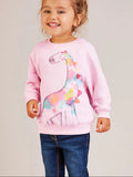 The Find Peaks Animal Print Long Sleeve Pullover Sweatshirt For Girls