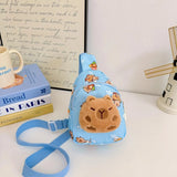 The Find Packs Cute Plush Capybara Crossbody Bag For Kids