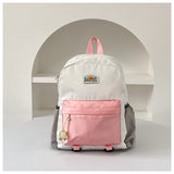 The Find Packs Trendy Color Block Children's Backpack For Boys and Girls