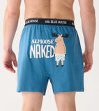 Little Blue House Almoose Naked Men’s Boxer Brief