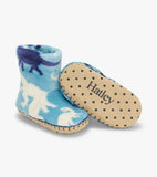 Little Blue House Boys Dino Silhouette Fleece Slippers