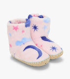 Little Blue House Girls Night Sky Fleece Slippers