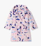 Little Blue House Girls Night Sky Fuzzy Fleece Robe