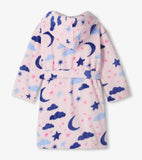 Little Blue House Girls Night Sky Fuzzy Fleece Robe
