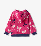 Hatley Girls Big Bows Fleece Zip-Up Hoodie