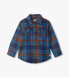 Hatley Boys Varsity Plaid Fleece Button Down Shirt