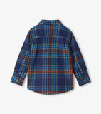 Hatley Boys Varsity Plaid Fleece Button Down Shirt
