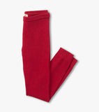 Hatley Girls Red Shimmer Knit Leggings