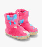 Hatley Girls Big Bows Fleece Slippers