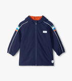 Hatley Boys Dark Navy Fleece Lined Rain Jacket