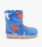 Hatley Boys Dog Silhouette Fleece Slippers