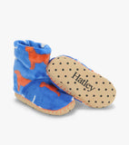 Hatley Boys Dog Silhouette Fleece Slippers