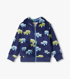 Hatley Boys Vintage Trucks Fleece Zip-Up Hoodie