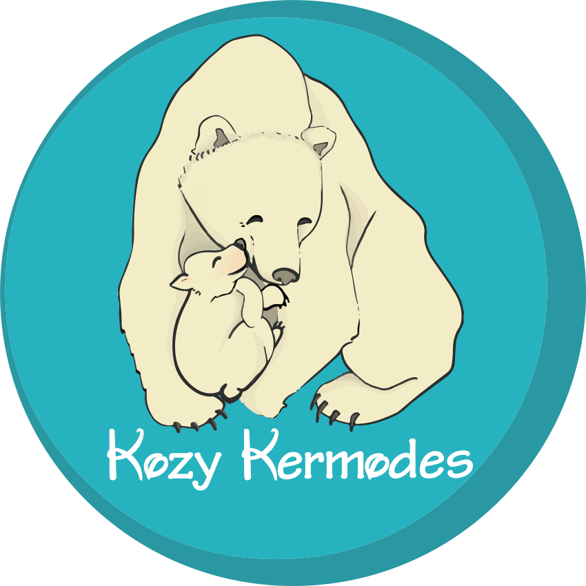 Little Blue House Black Bears on Natural Women's Jersey Pajama Pants – Kozy  Kermodes Canada