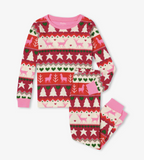 Hatley Holiday Fair Isle Organic Cotton Pajama Set