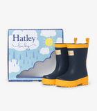 Hatley my 1st Rain boot Navy & yellow matte