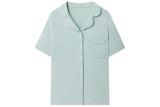 Nest Designs Women’s Bamboo Jersey Short Sleeve Button-Up Shirt